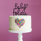 Baby Shower Heart Cake Topper