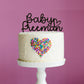 Baby Shower Heart Cake Topper
