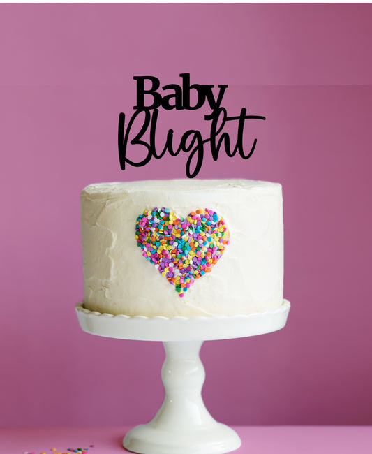 Cake Topper - Baby Surname