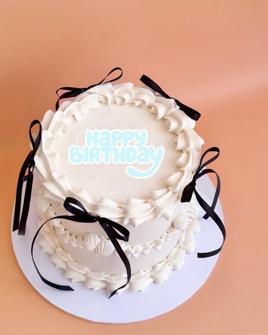Happy Birthday Cake Charm 10cm