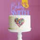 Baby Surname Butterfly Acrylic Cake Topper