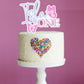 Butterfly Personalised Name is Age Acrylic Cake Topper