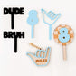 Dude Bruh Cake Topper and Gift Set