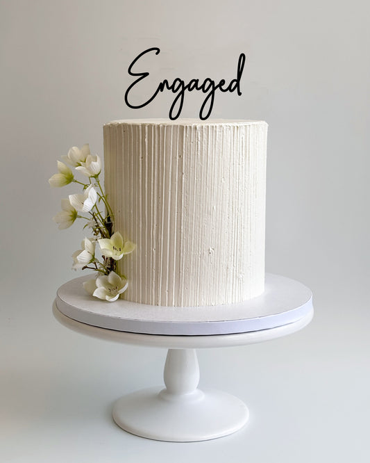 Engaged Cake Topper - Script 3