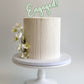 Engaged Cake Topper - Angled