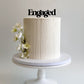 Engaged Cake Topper - Retro