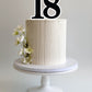 Extra Large Number Cake Topper - 2 colours