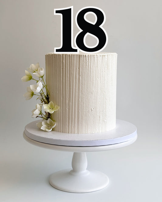 Extra Large Number Cake Topper - 2 colours