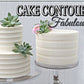 Evil Cake Genuis Cake Contour Combs 4 Inch - Fabulous Facets