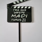 Clapper Cake Topper - Personalised