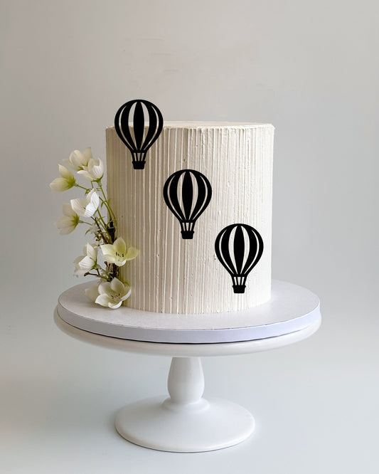 Hot Air Balloon Cake Charms - Pack of 3