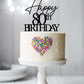 Happy Age Birthday Cake Topper