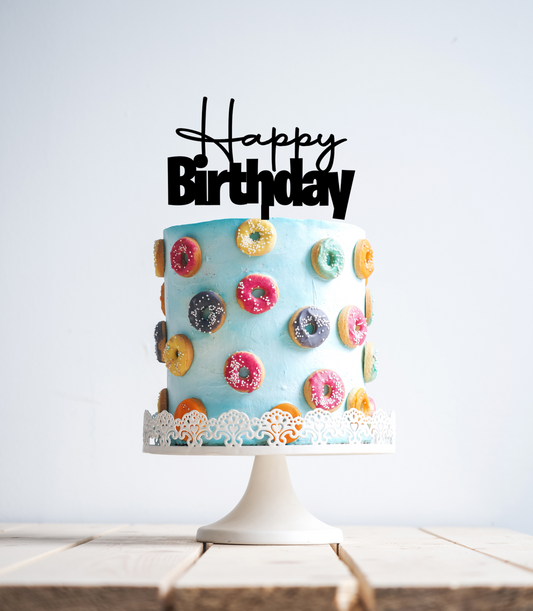 Happy Birthday Cake Topper 1