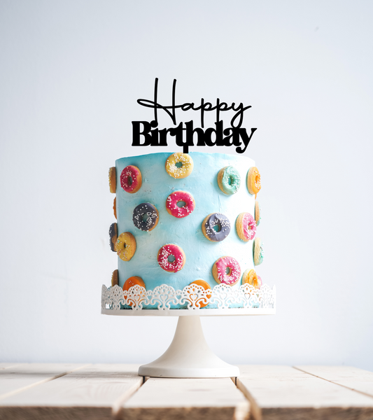 Happy Birthday Cake Topper 3