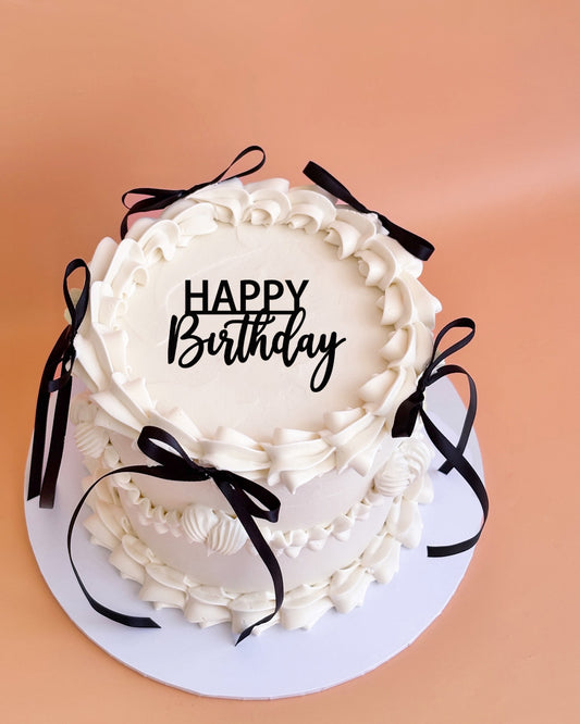 Happy Birthday Cake Charm - 3 Pack (style 1)