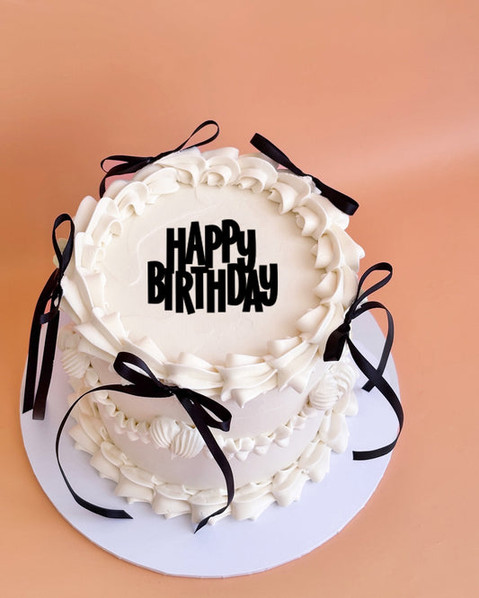 Happy Birthday Cake Charm - 3 Pack (style 4)