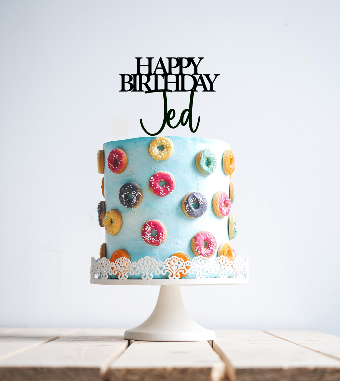Happy Birthday - Personalised Name - Cake Topper