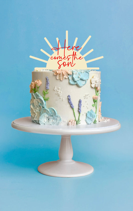 Here Comes the Son Cake Topper