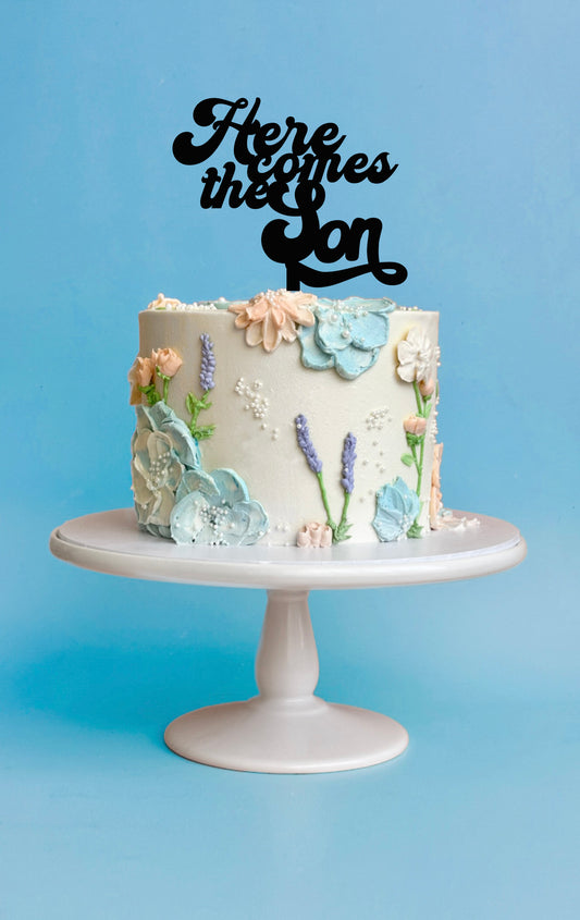 Here Comes the Son Cake Topper