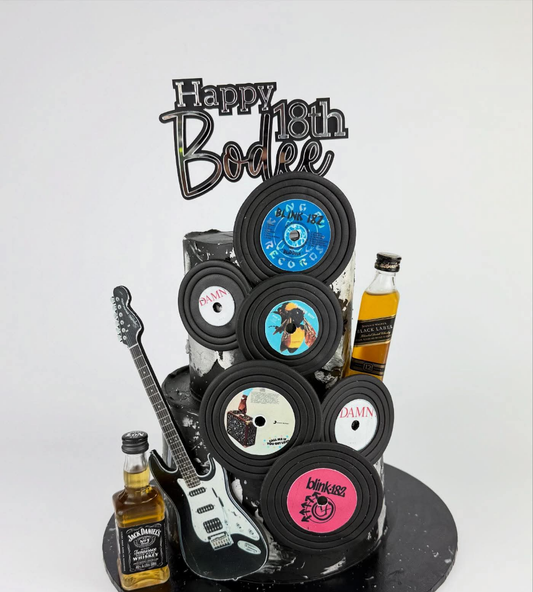 Personalised Birthday Cake Topper - Custom Name and Age
