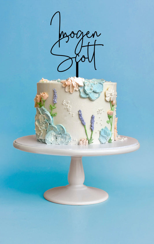 Cake Topper Name & Name
