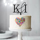 Wedding / Engagement Initials Cake Topper