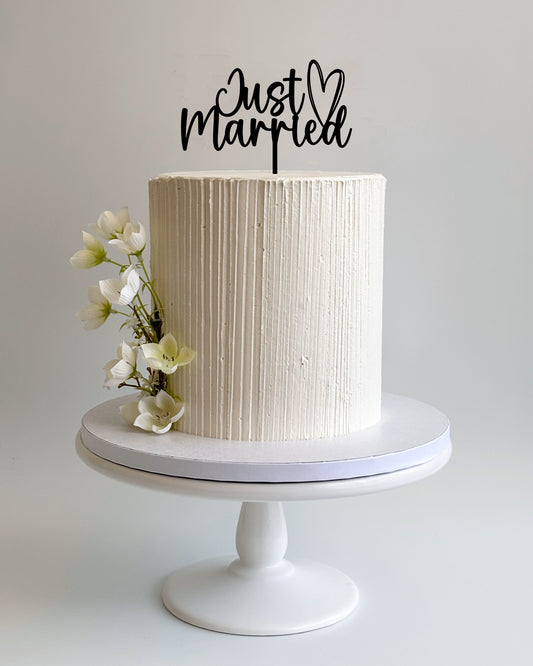 Just Married Cake Topper #1