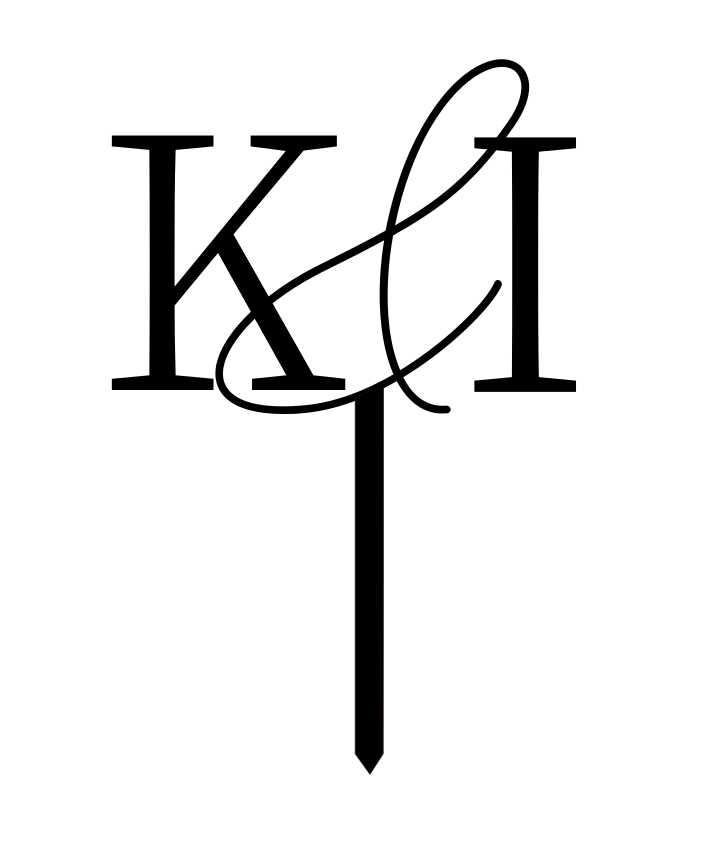Wedding / Engagement Initials Cake Topper