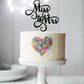 Cake Topper - Miss to Mrs Swirly