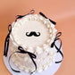 Moustache Cake Charm 6cm wide