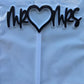 Mr Heart Mrs - Black on White EXPO SALE