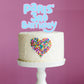 Personalised Cake Topper - Name Age Birthday