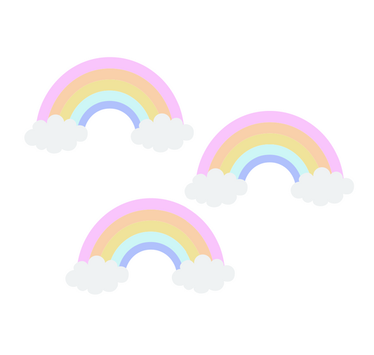 Rainbow Cake / Cupcake Acrylic Charms 6cm wide