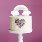 Rainbow Cake Topper or Fropper