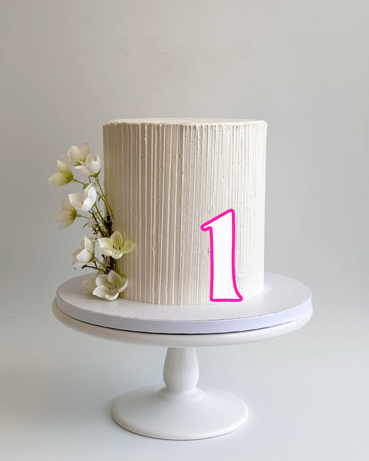 Number Charm Retro Style - 2 Colour - 10cm tall - Single Number