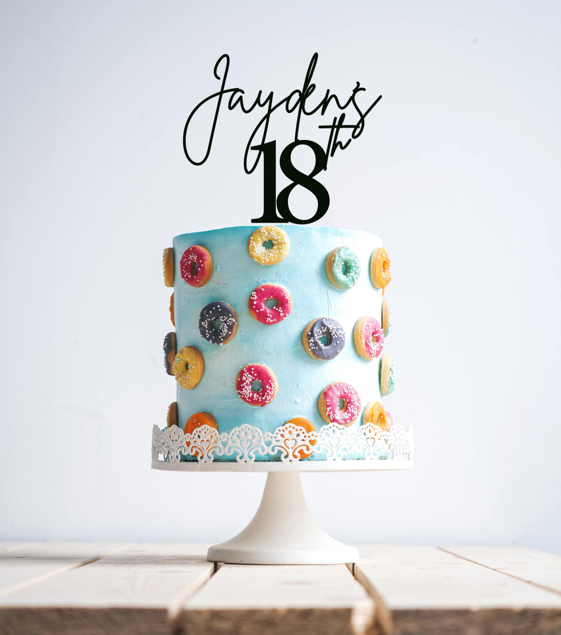 Personalised Name & Age - Cake Topper