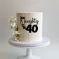Too Naughty to be 50 Cake Topper or Front Topper