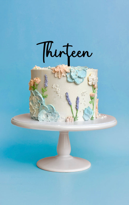 Number Cake Topper - Word