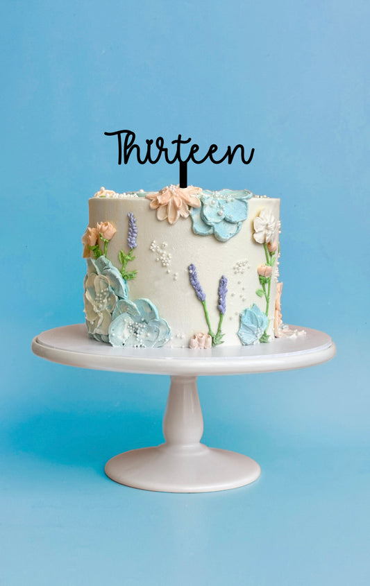 Number Cake Topper - Word