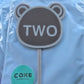 Bear Two Topper - Brown on Beige EXPO SALE