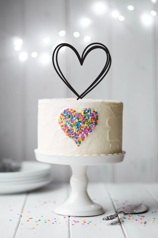 Heart Cake Topper