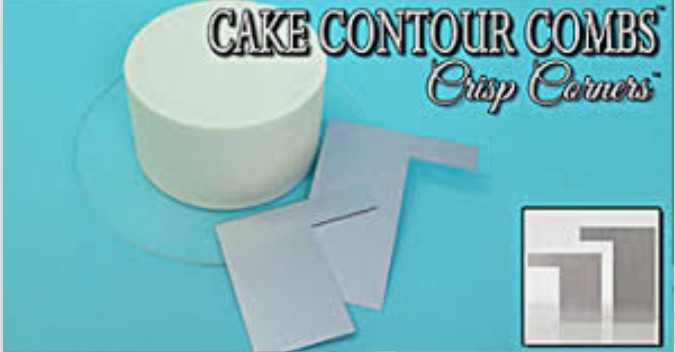 Evil Cake Genuis Cake Contour Combs 8 and 10 Inch - Crisp Corners