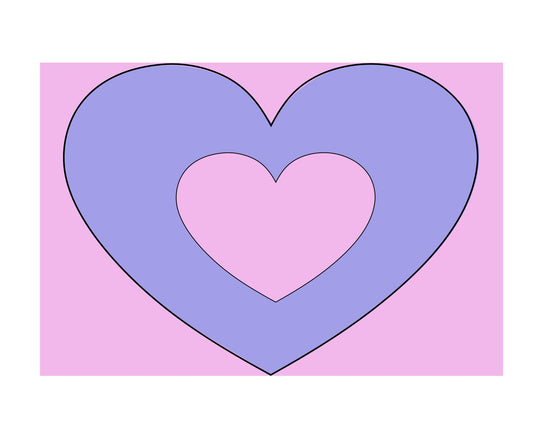 Heart - Acrylic Cake Template