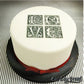 Evil Cake Genuis Love Mesh Stencil Large