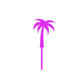 Palm Tree Cake Topper Mini