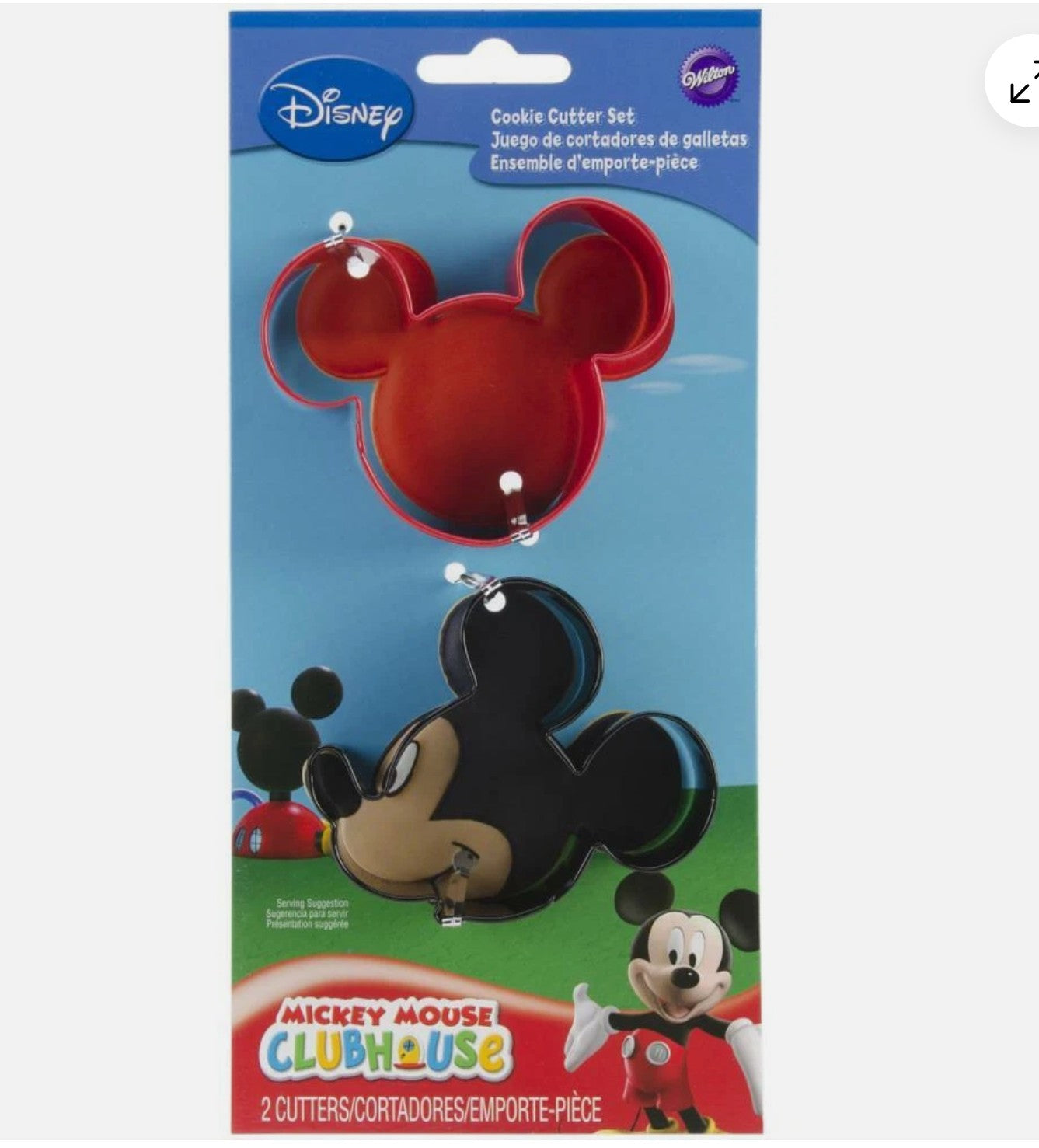 Mickey Mouse Cookie Cutter Set - 2 pack - Wilton