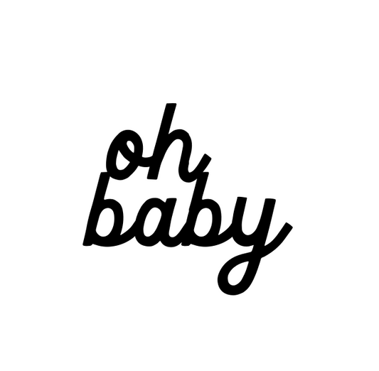 Oh Baby Cupcake Topper/Charm