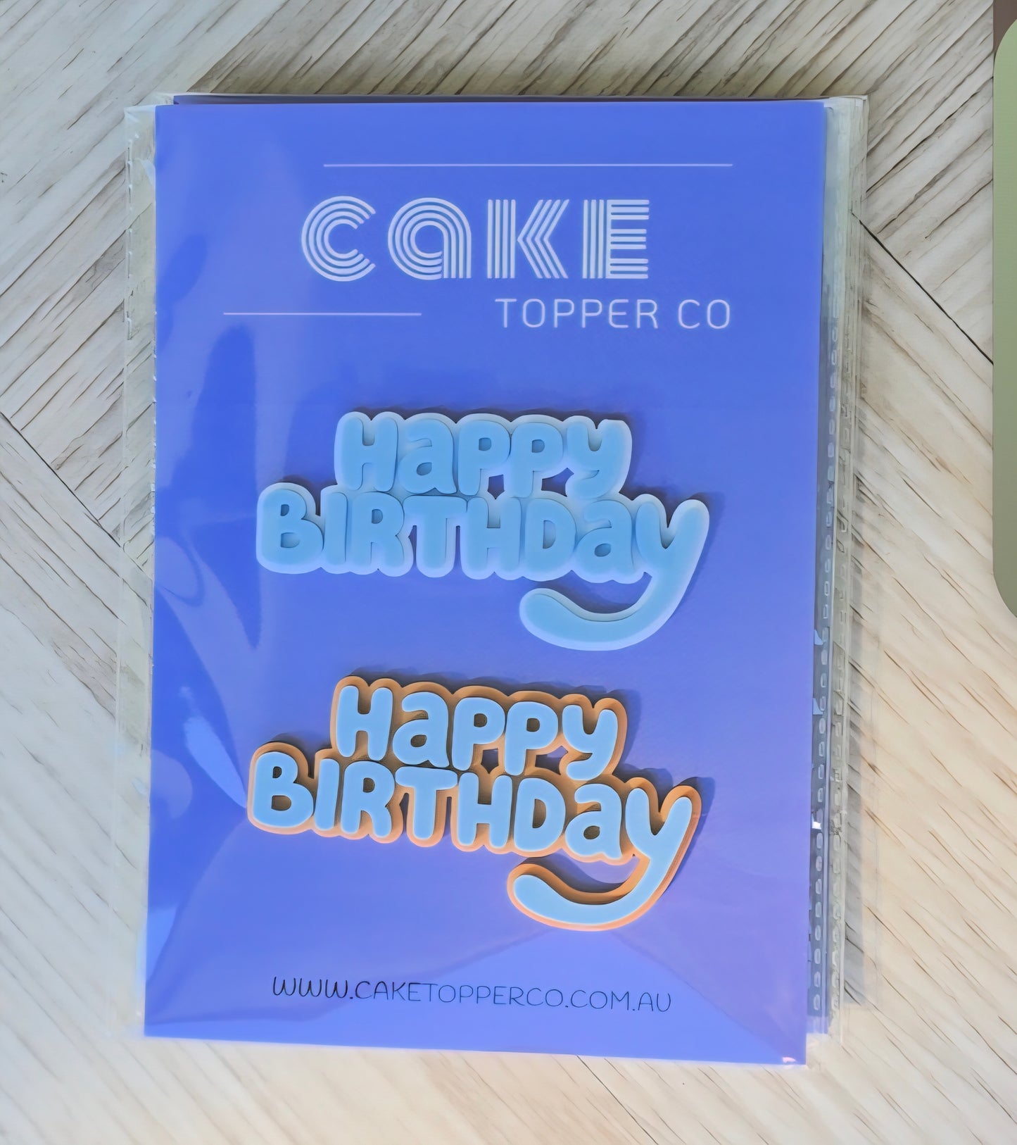 Happy Birthday 10cm Cake Charm - 2 Pack