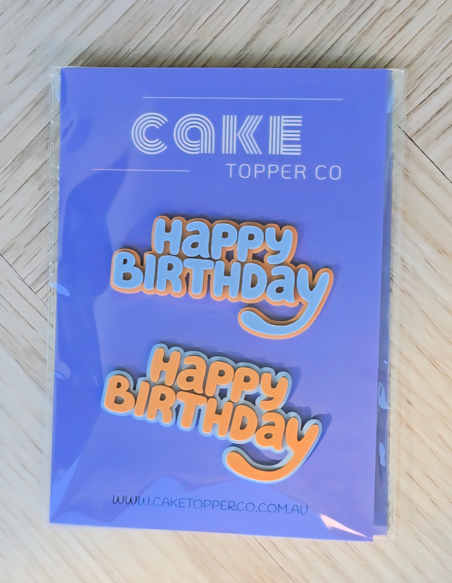 Happy Birthday 10cm Cake Charm - 2 Pack
