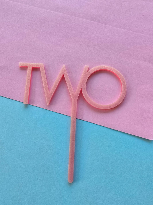 TWO Topper Pastel Shimmer Pink - CLEARANCE